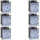Kit 6 Contator Mini 10a WEG 4 NA 190V/220V CWCA0-40-00V26