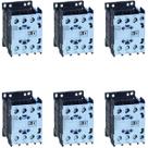 Kit 6 Contator Mini 22a WEG 3 NA 190V/220V CWC025-00-30V26