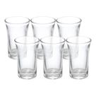 Kit 6 Copo de Shot Dose Vidro Transparente Copinho para Cachaça Tequila Base Resistente 40ml Haüskraft