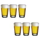 Kit 6 Copo De Vidro Caldereta 350ml Suco Bar Cerveja Nadir