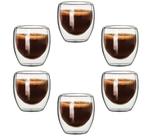 Kit 6 Copo Duo De Vidro Camada Dupla Shot Chá Suco Café 80ml Americano Shot Termico Jogo Drinks Kit 6 Copo Duo De Vidro Camada Dupla Shot Chá Suco Café 80ml Americano Shot Termico Jogo Drinks