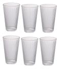 Kit 6 copo long drink de vidro hoskins 280 ml
