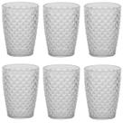 Kit 6 Copos de Plástico Cristalino 500 ML Linha Luxxor 1141 Paramount