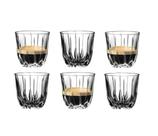 Kit 6 Copos para Café Elegante Coffee Glass Cristal Riedel