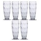 Kit 6 Copos Para Cerveja 350 Ml Acqua 17x6,5 Cm Transparente