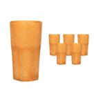 Kit 6 Copos Roma Fibra Madeira Green 360Ml