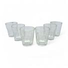 Kit 6 Copos Transparentes para Cachaça Dose Whisky 50ml