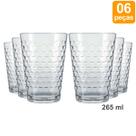 Kit 6 Copos Vidro Nadir Batuque 265 ml