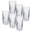 Kit 6 Copos Vidro Transparente Long Drink Água Bebidas 280ml