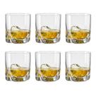 Kit 6 Copos Whisky Dose Cristal Titânio Bohemia Trio 410ml