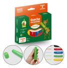 Kit 6 Cores Guache Bastão Leo&leo Escolar Brincar