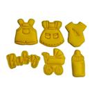 Kit 6 Cortador Chá de Bebê ou Chá Revelação - 5CM