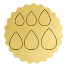 Kit 6 Cortadores Biscoito Contorno Gota Kit 6 Cortadores Biscoito Contorno Gota