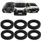 Kit 6 Coxim Borracha Anel Do Escapamento Jumper Boxer Ducato