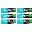 Kit 6 Creme Dental Dentil Power Mint Pasta de Dente Sem Flúor 70g