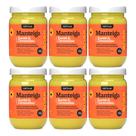Kit 6 Creme Manteiga de Karité com Ceramidas para Cabelos Ressecados Tratamento Capilar 220g Soft Hair