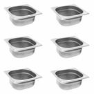 Kit 6 Cubas Gastronômicas Inox para Buffet GN 1/6x65MM Sebem