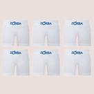 Kit 6 Cueca Boxer Infantil Algodão Sem Costura Confortável