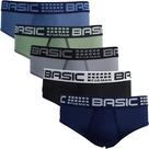 Kit 6 Cueca Slip Adulto Microfibra Básica Masculina Tamanho:M