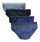 kit 6 cueca slip tradicional 100% algodão adulto SDE