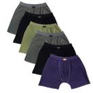 Kit 6 cuecas adulto boxer 100 % poliamida click 223 m ao xxg