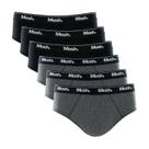 Kit 6 Cuecas Adulto Slip Mash 010.04 Algodão Combo