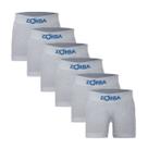 Kit 6 Cuecas Boxer Infantil Zorba Sem Costura Laterais Algodão