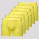 Kit 6 Cuecas Boxer Lupo Elastic Soft Amarela Kit 6 Cuecas Boxer Lupo Elastic Soft Amarela