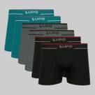 Kit 6 Cuecas Boxer Lupo Fio Texturizado Sortidos 00733 Kit 6 Cuecas Boxer Lupo Fio Texturizado Sortidos 00733