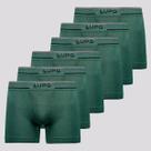 Kit 6 Cuecas Boxer Lupo Microfibra Sem Costura Verde Kit 6 Cuecas Boxer Lupo Microfibra Sem Costura Verde