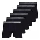 Kit 6 Cuecas Boxer Lupo Preta Confortável Algodão Kit 6 Cuecas Boxer Lupo Preta Confortável Algodão