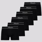 Kit 6 Cuecas Boxer Mash Sem Costura Preta