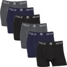 Kit 6 Cuecas Boxer Polo Wear Masculina Poliéster Sem Costura Cueca Box Adulto Confortável Atacado