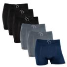 Kit 6 Cuecas Boxer RP Masculina Sem Costula Cós Largo Basica
