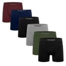 Kit 6 Cuecas Boxer Torp Original Sem Costura Microfibra Conforto Liso Masculino