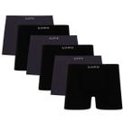 Kit 6 Cuecas Lupo Boxer Microfibra Sem Atrito Homem Atacado Esporte Não Machuca Adulto Original