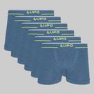 Kit 6 Cuecas Lupo Plus Size Boxer Microfibra Sem Costura Box Tamanho:XGCor:Azul