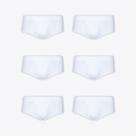 Kit 6 Cuecas Lupo Slip Canelada Com Abertura 00546-106