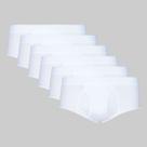 Kit 6 Cuecas Lupo Slip Canelada Com Abertura 00546