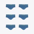Kit 6 Cuecas Lupo Slip Fio Texturizado Sem Costura 00624-003