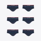Kit 6 Cuecas Lupo Slip Fio Texturizado Sem Costura 00624-003