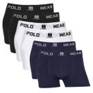 Kit 6 Cuecas Polo Wear Menino Infantil Sem Costura Lisa