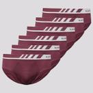 Kit 6 Cuecas Slip Lupo Microfibra Sem Costura Bordô