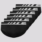 Kit 6 Cuecas Slip Lupo Microfibra Sem Costura Preta Kit 6 Cuecas Slip Lupo Microfibra Sem Costura Preta