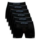Kit 6 Cuecas Zorba Boxer Extreme Point 846 Preto - G