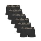Kit 6 Cuecas Zorba Boxer Plus 717 Preto - M