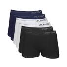 Kit 6 Cuecas Zorba Boxer Side sem Costura Microfibra 839 Bco/Pto/Mho - GG