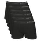 Kit 6 Cuecas Zorba Boxer Side sem Costura Microfibra 839 Preto - G