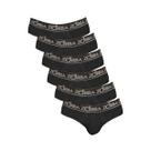 Kit 6 Cuecas Zorba Slip Plus 716 Preto - GG