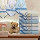 Kit 6 Cueiro Manta Bordado Flanelado Maternidade Luxo Bebê Kit 6 Cueiro Manta Bordado Flanelado Maternidade Luxo Bebê